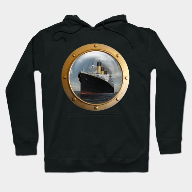 Titanic Porthole Hoodie by Dingo Digital